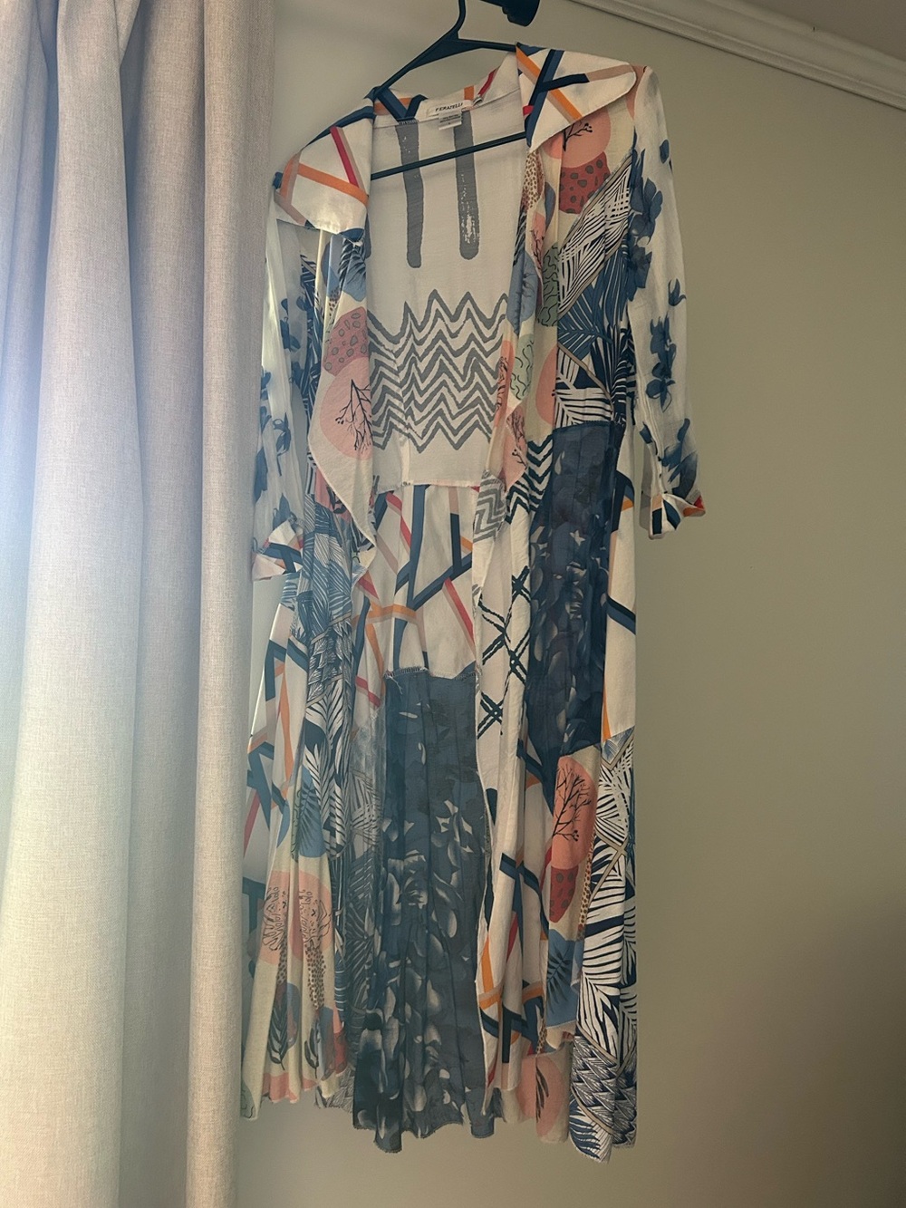 FERATELLI Multicolor Geometric & Botanical Cardigan